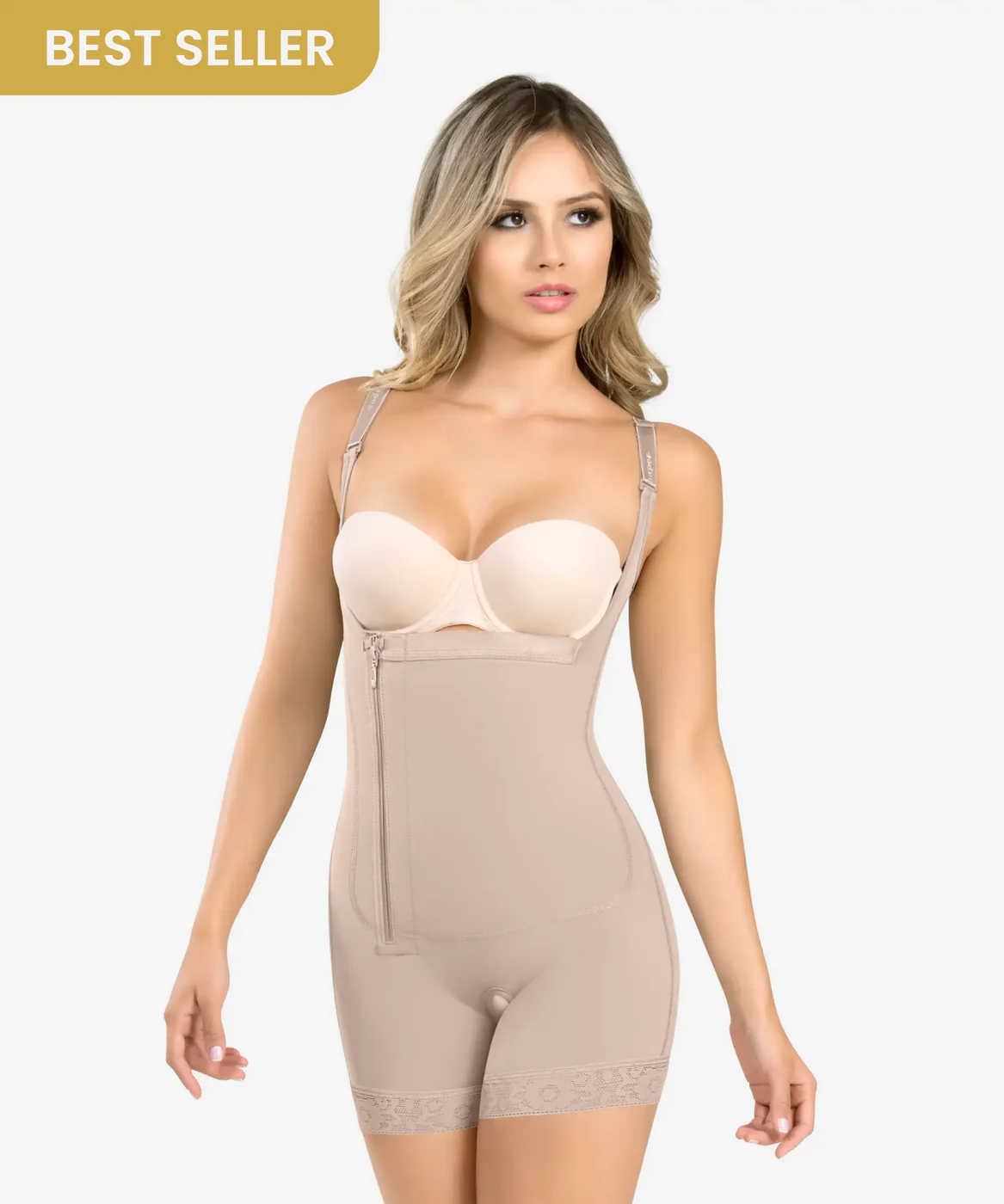 Braless compression bodysuit - Style 1089