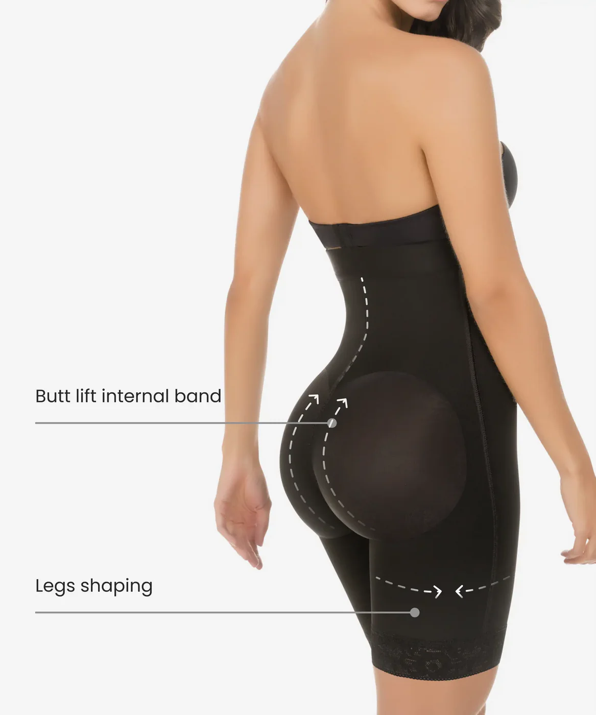 Strapless gradual compression bodysuit - Style 306
