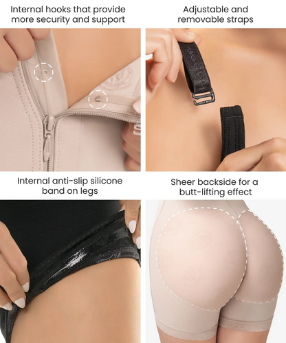 Braless compression bodysuit - Style 1089