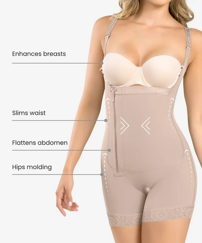Braless compression bodysuit - Style 1089