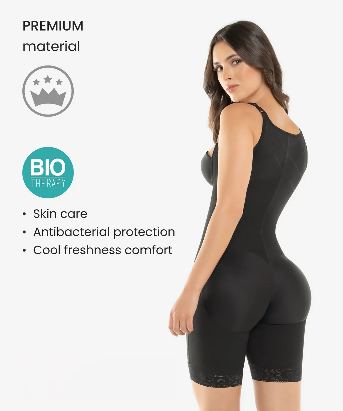 Braless compression bodysuit - Style 1089