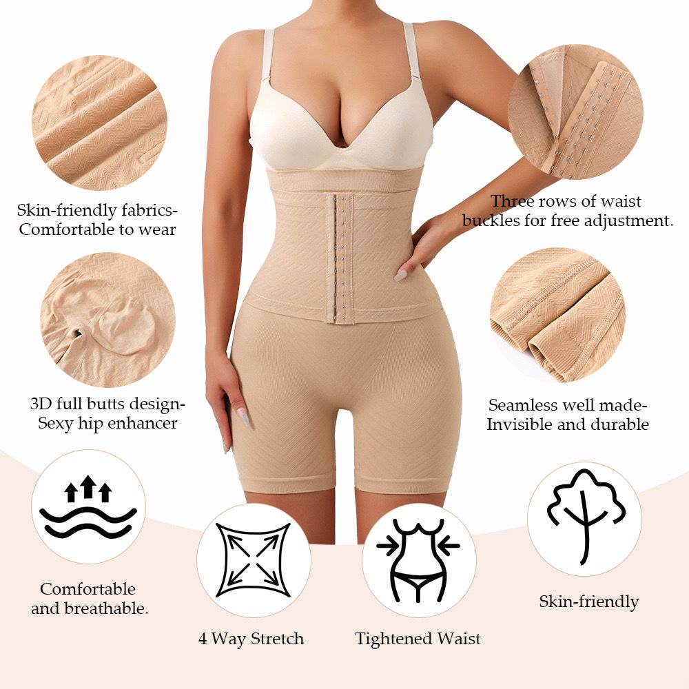 Seamless High Waist Full Body Shaper - Style 606